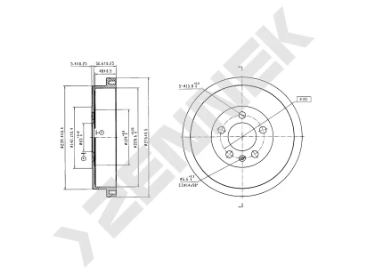 Brake drum DDR0180
