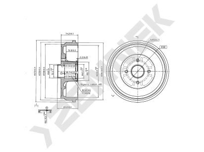 Brake drum DDR0106