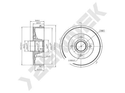 Brake drum DDR0028