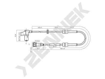 ABS sensor DAS0056