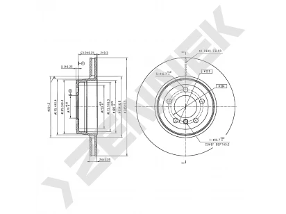 Brake disk DBD1009