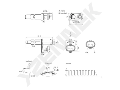 ABS sensor DAS0820