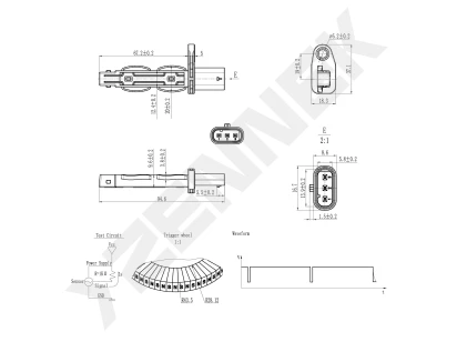 Сrankshaft position sensor DCS0416