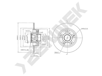 Brake disk DBD1986