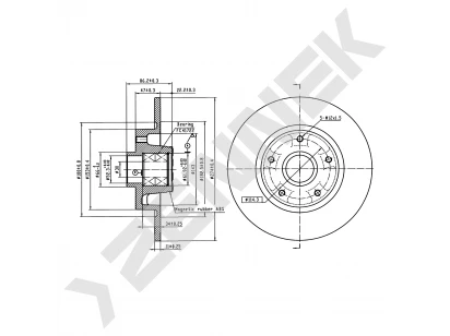 Brake disk DBD0289