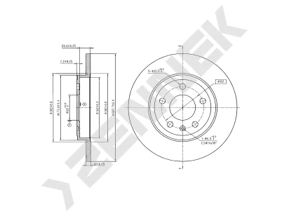 Brake disk DBD0860