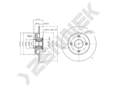 Brake disk DBD1965