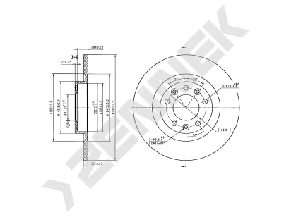 Brake disk DBD0366