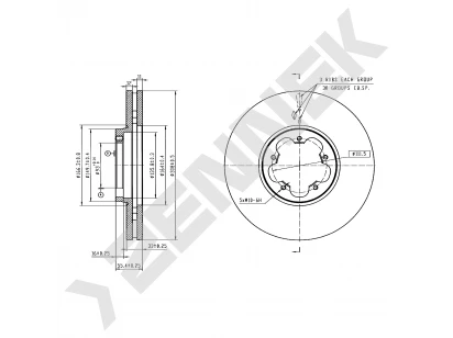 Brake disk DBD1048