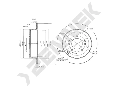 Brake disk DBD1963