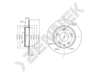 Brake disk DBD1033