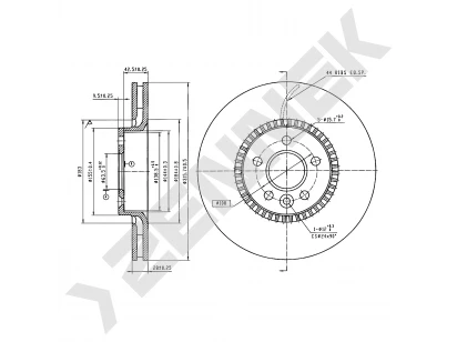 Brake disk DBD0487