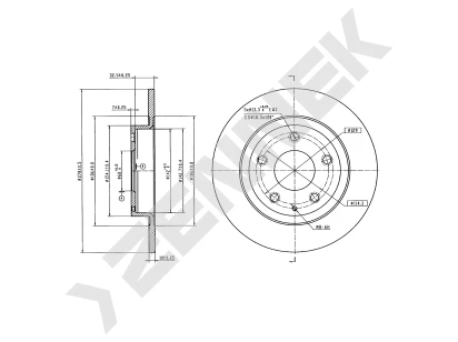Brake disk DBD1126