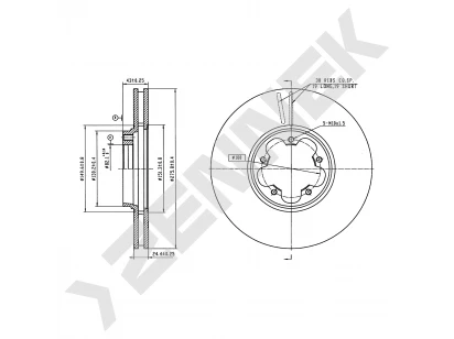 Brake disk DBD0318