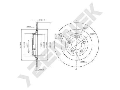 Brake disk DBD1120
