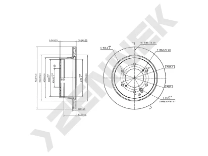 Brake disk DBD0616