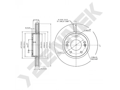 Brake disk DBD0308