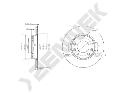 Brake disk DBD1980