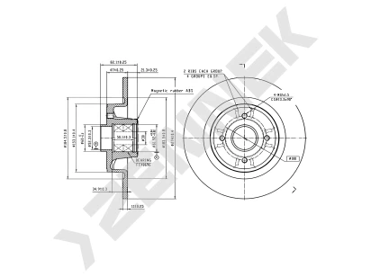 Brake disk DBD0393