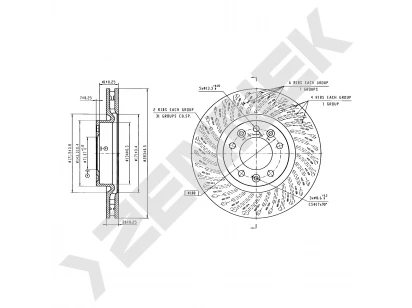 Brake disk DBD1977