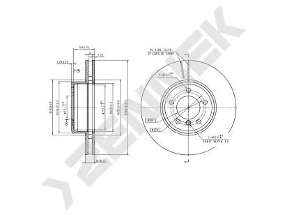 Brake disk DBD0447