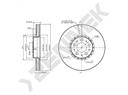 Brake disk DBD0587
