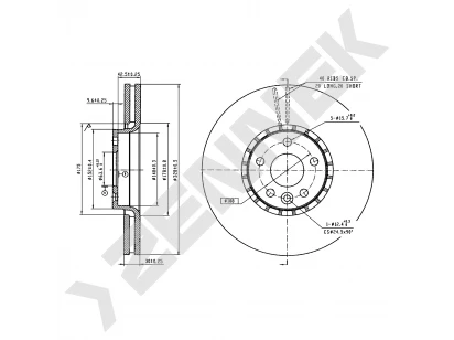 Brake disk DBD0588