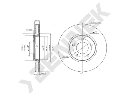 Brake disk DBD1975