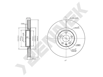 Brake disk DBD0584