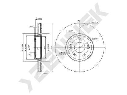 Brake disk DBD0496
