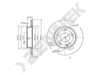 Brake disk DBD0733