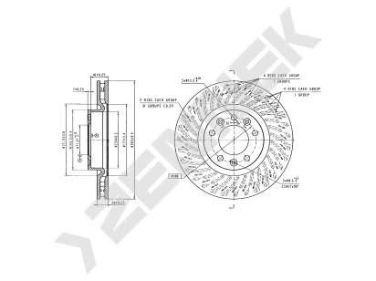 Brake disk DBD1977