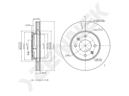 Brake disk DBD0010