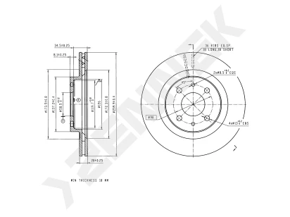 Brake disk DBD0028