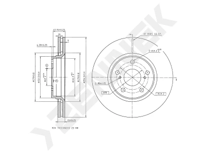 Brake disk DBD0057