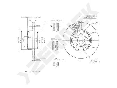 Brake disk DBD0136