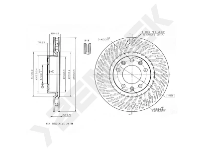 Brake disk DBD0158