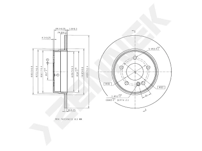 Brake disk DBD0226