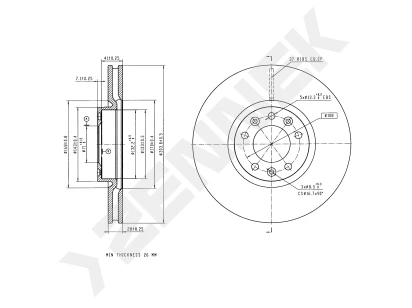 Brake disk DBD0234