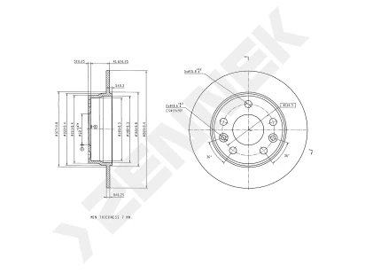 Brake disk DBD0249