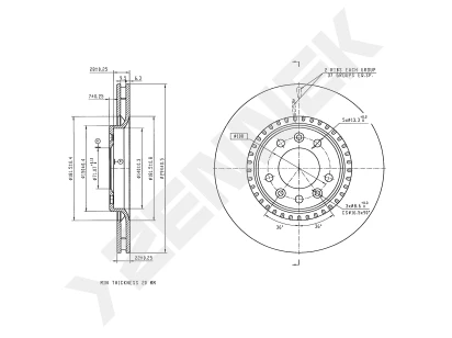Brake disk DBD0275