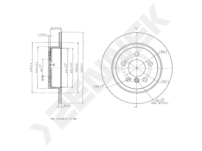 Brake disk DBD0285