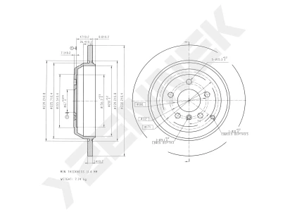 Brake disk DBD0288