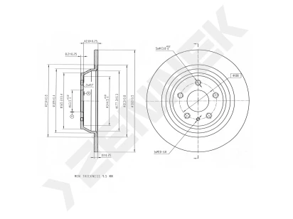Brake disk DBD0290