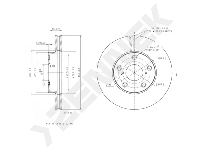 Brake disk DBD0294