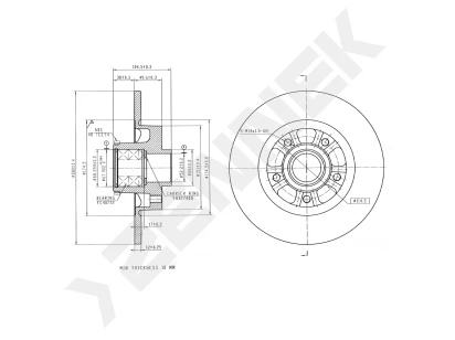 Brake disk DBD0296