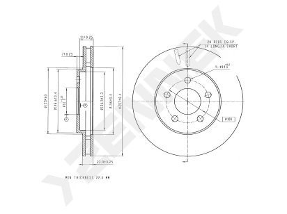 Brake disk DBD0297