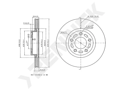 Brake disk DBD0298