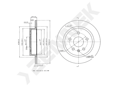 Brake disk DBD0300