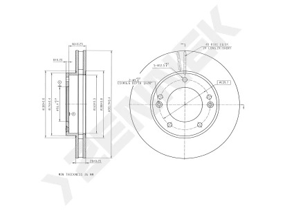 Brake disk DBD0303